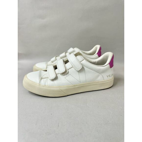 Veja Recife Chromefree Extra White Ultraviolet Hook & Loop sneaker US 9 Euro 40 - Picture 4 of 16